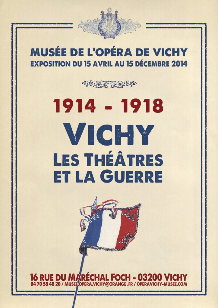 Exposition 2014 Vichy, les théâtres et la guerre 1901-1914 - affiche